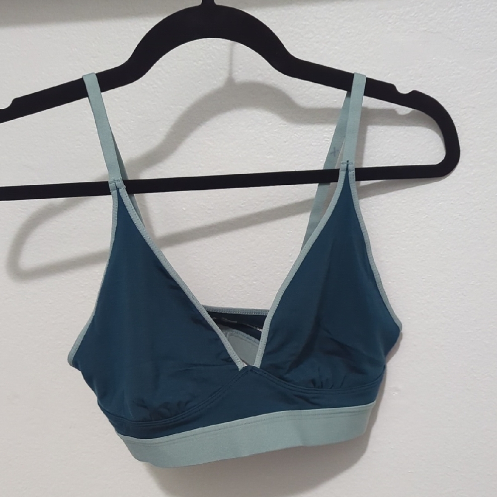 REI Deep Teal and Soft Blue Bralette